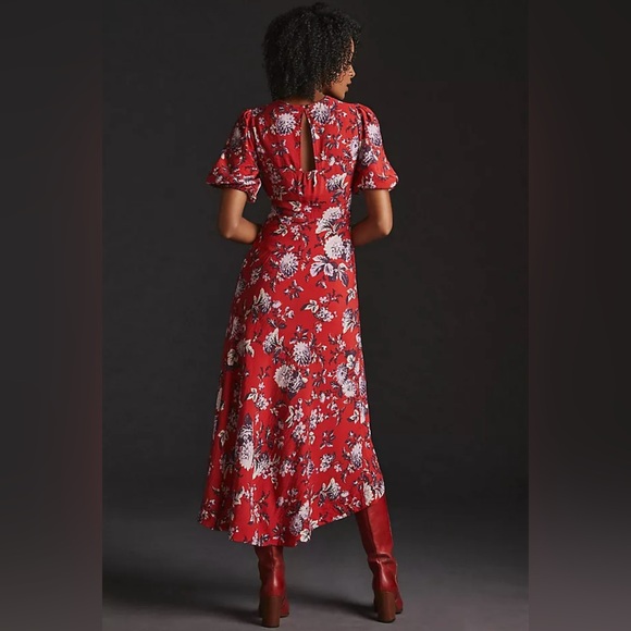 Maeve Dresses & Skirts - ANTHROPOLOGIE Maeve Floral Puff Sleeve Dress